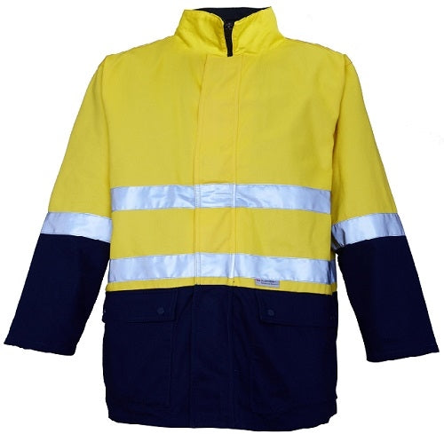 RM73N1R-4 in 1 - 2 Tone 100% Cotton Drill Jackets with 3M 8910 Reflective Tape