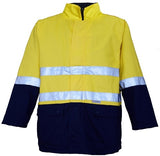 RM73N1R-4 in 1 - 2 Tone 100% Cotton Drill Jackets with 3M 8910 Reflective Tape