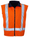 RM7654R-100% Cotton Drill Reversible Vest with 3M 8910 Reflective Tape