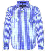 RMPC001-Childrens' Front Flap Dual Pocket, Classic Fit L/S Shirts