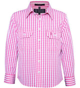 RMPC001-Childrens' Front Flap Dual Pocket, Classic Fit L/S Shirts