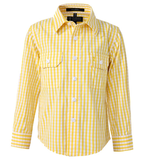 RMPC001-Childrens' Front Flap Dual Pocket, Classic Fit L/S Shirts