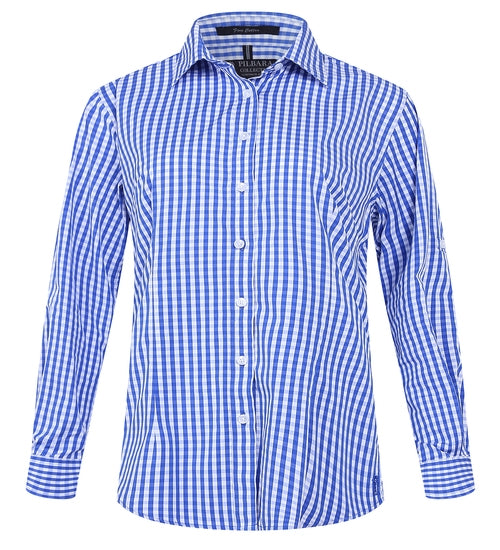 RMPC003-Ladies Classic Fit, L/S Shirts with Swiss Tabs