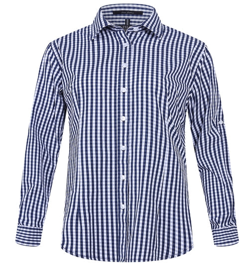 RMPC003-Ladies Classic Fit, L/S Shirts with Swiss Tabs