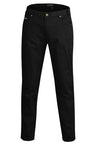 RMPC014-Men's Cotton Stretch Jeans Mid Rise - Straight Leg - Classic Fit