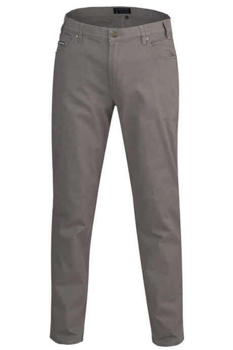 RMPC014-Men's Cotton Stretch Jeans Mid Rise - Straight Leg - Classic Fit