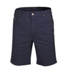 RMPC033-Men's Cotton Stretch Mid-Length Jean Shorts