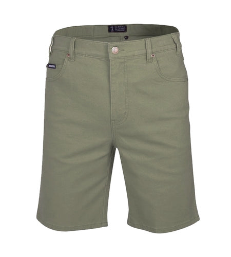 RMPC033-Men's Cotton Stretch Mid-Length Jean Shorts