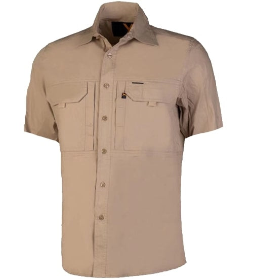 RMX002S-RMX New Generation Flexible Fit Utility Shirt, Solid Colour Short Sleeve