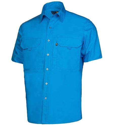 RMX002S-RMX New Generation Flexible Fit Utility Shirt, Solid Colour Short Sleeve