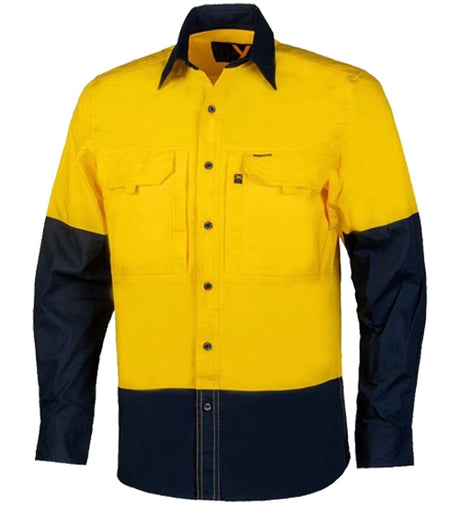 RMX003-RMX New Generation Flexible Fit Utility Shirt, Two Tone