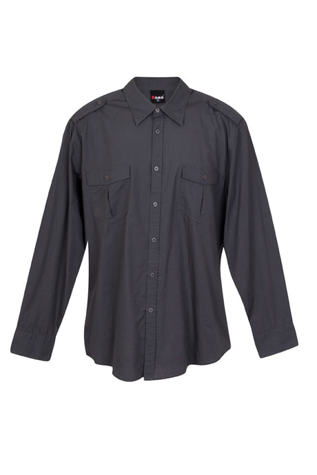 S001ML-Mens Military Long Sleeve Shirts