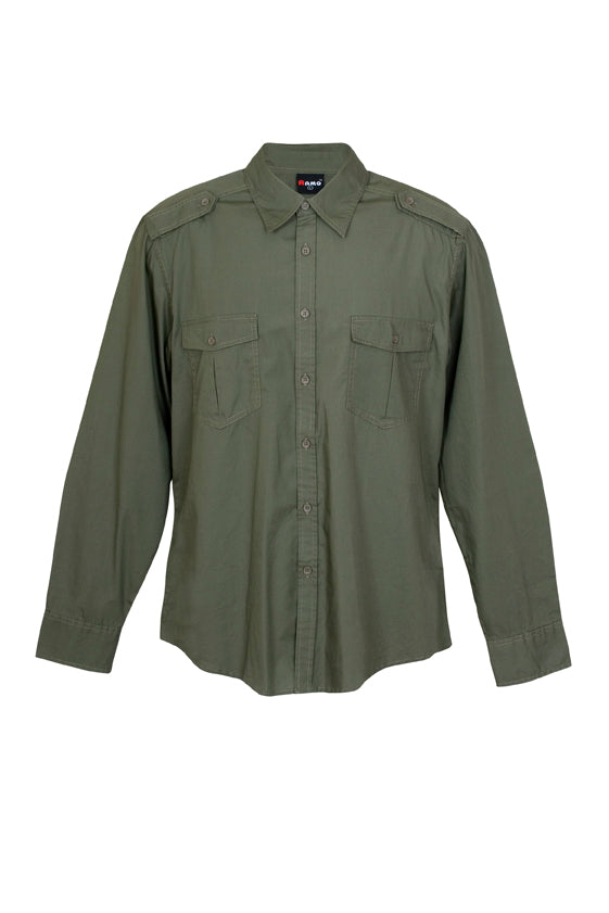 S001ML-Mens Military Long Sleeve Shirts