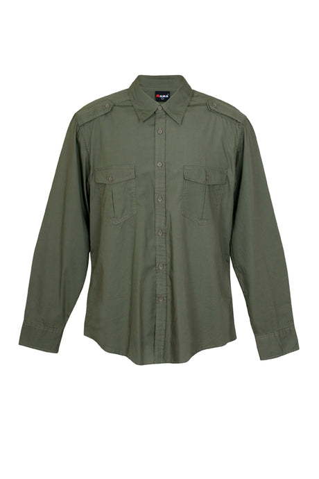 S001ML-Mens Military Long Sleeve Shirts