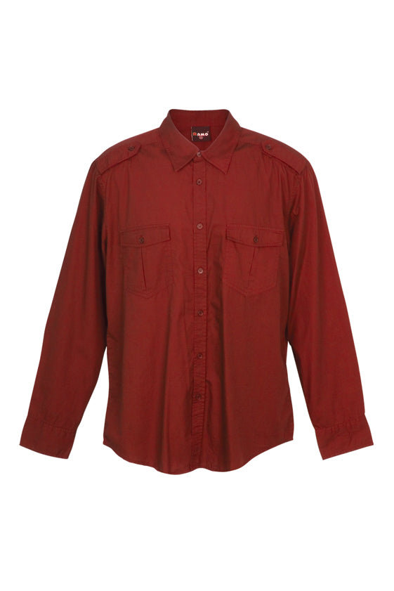 S001ML-Mens Military Long Sleeve Shirts