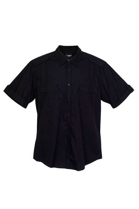 S001MS-Mens Military Short Sleeve Shirts