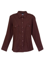 S002FL-Ladies Military Long Sleeve  Shirt