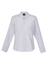 S002FL-Ladies Military Long Sleeve  Shirt