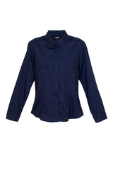 S002FL-Ladies Military Long Sleeve  Shirt