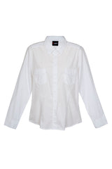S002FL-Ladies Military Long Sleeve  Shirt