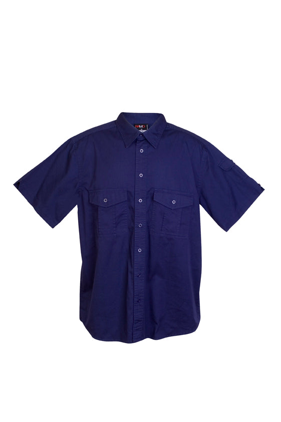 S005MS-Cotton Drill  Work Short Sleeve Shirt