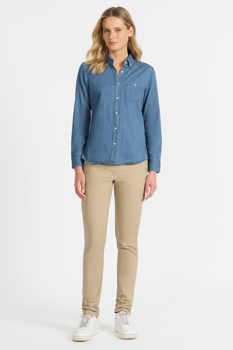 W50-Dylan - Ladies Long Sleeve Shirt