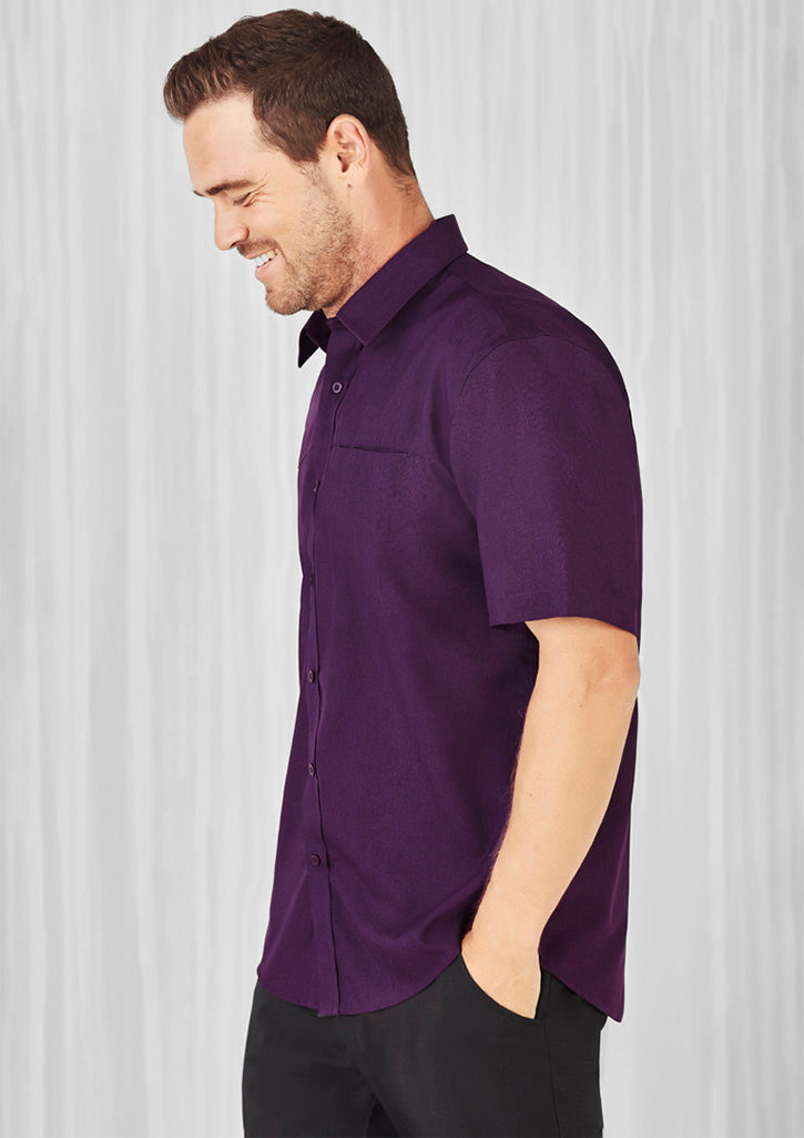 SH3603-Mens Plain Oasis Short Sleeve Shirt