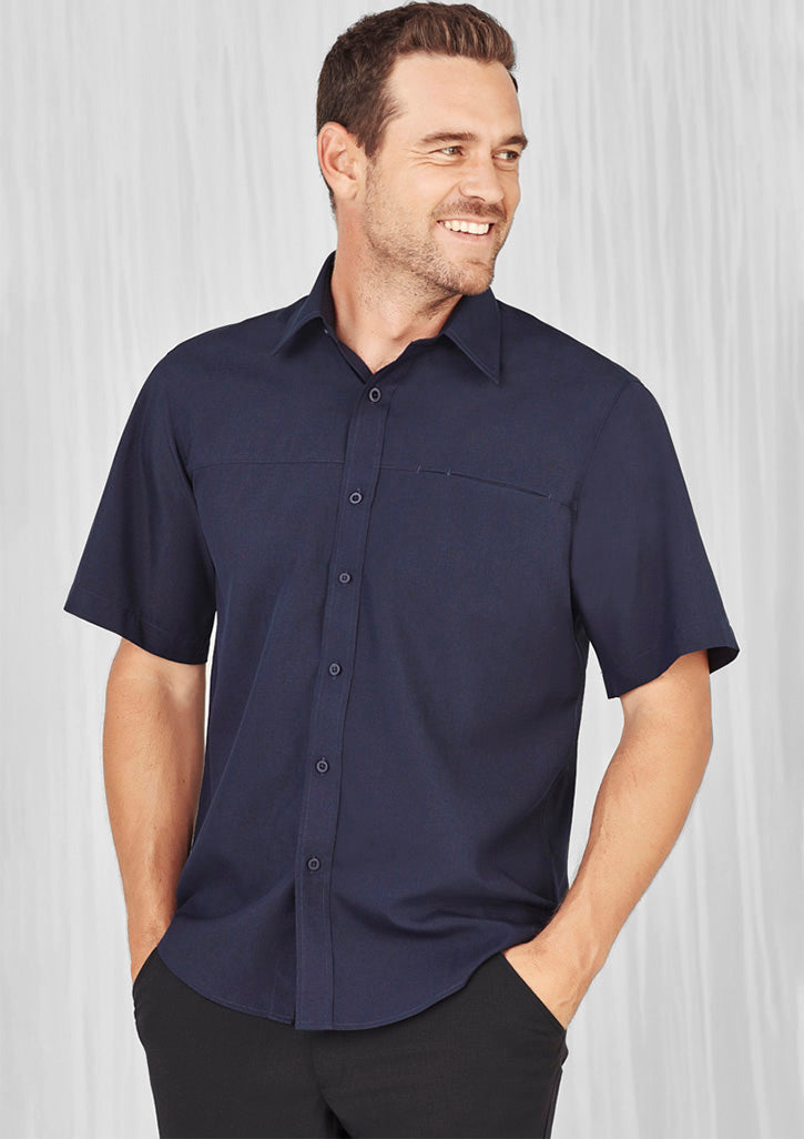 SH3603-Mens Plain Oasis Short Sleeve Shirt