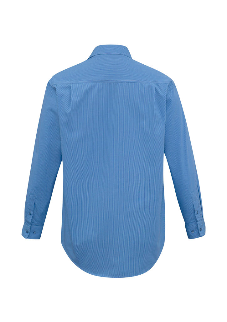 SH816-Mens Micro Check Long Sleeve Shirt