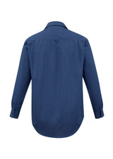 SH816-Mens Micro Check Long Sleeve Shirt