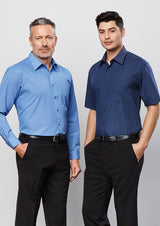 SH816-Mens Micro Check Long Sleeve Shirt