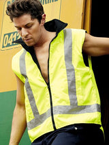 SJ0428-Hi-Vis Reversible Vest With Reflective Tape