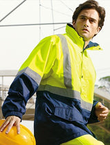 SJ0432-Hi-Vis Mesh Lining Jacket With Reflective Tape