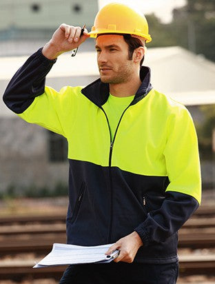 SJ1237-Hi-Vis Full Zip Fleece