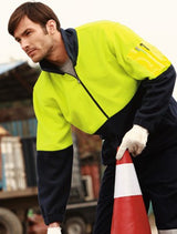 SJ1240-Hi-Vis 1/2 Zip Polar Fleece