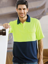 SP0427-Hi-Vis Safety Polo -Short Sleeve