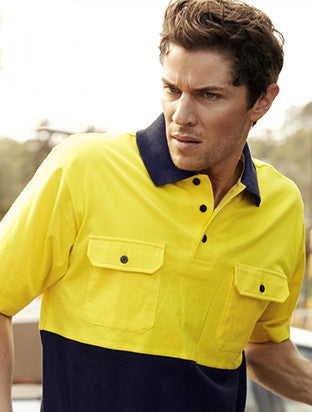 SP1010-Hi-Vis Cotton Jersey Polo S/S