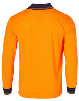 AIW SW05CD HI-VIS LONG SLEEVE COOLDRY MICRO-MESH SAFETY POLO