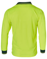 AIW SW05CD HI-VIS LONG SLEEVE COOLDRY MICRO-MESH SAFETY POLO