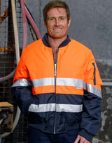 AIW SW16A HI-VIS TWO TONE FLYING JACKET WITH 3M TAPES