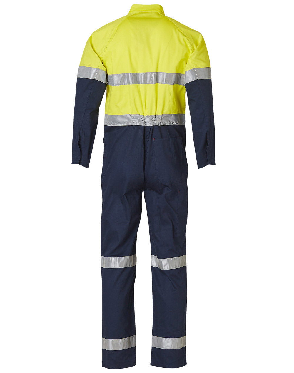 AIW SW207 TWO TONE MEN'S COTTON DRILL COVERALL WITH 3M SCOTCHLITE TAPES