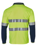 AIW SW21A TRUEDRY® MEN'S LONG SLEEVE SAFETY POLO WITH 3M REFLECTIVE TAPE