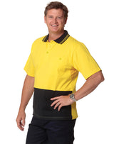 SW35 Cotton Jersey Two Tone Safety Polo