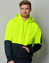 SW38 HI-VIS TWO TONE FLEECY HOODIE UNISEX