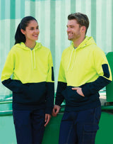 SW38 HI-VIS TWO TONE FLEECY HOODIE UNISEX