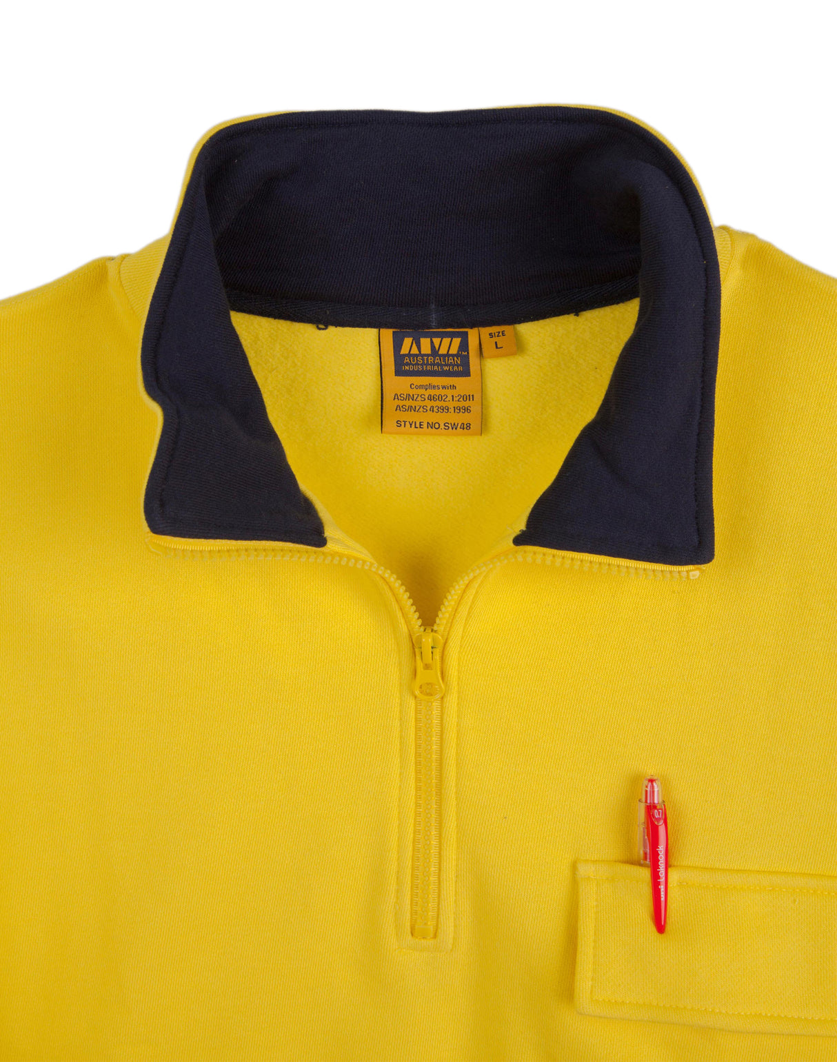 SW48 HI-VIS TWO TONE COTTON FLEECE SWEAT