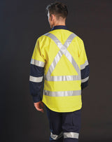 SW70 biomotion day/night light weight safety shirt with x back tape configuration