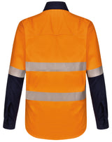 SW83 UNISEX HI VIS COOL-BREEZE SAFETY LS SHIRT (SEGMENTED TAPE)