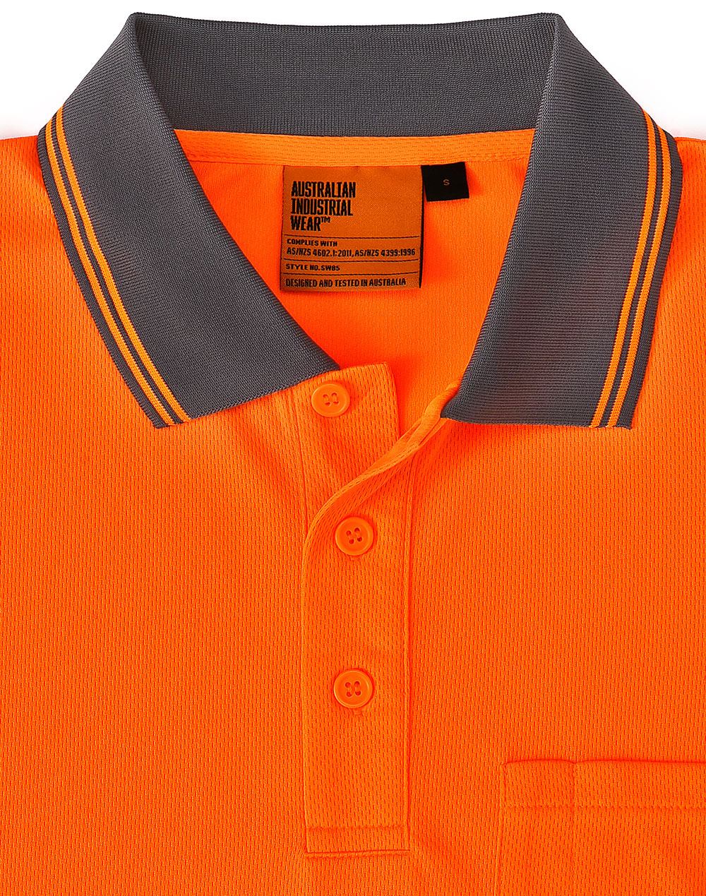 SW85 UNISEX COOLDRY SEGMENTED SS POLO