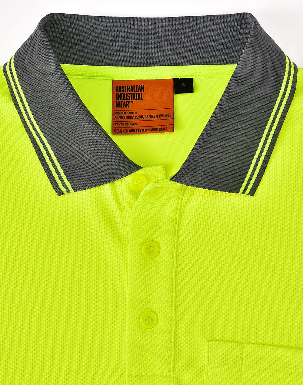 SW85 UNISEX COOLDRY SEGMENTED SS POLO